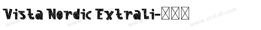 Vista Nordic ExtraLi字体转换